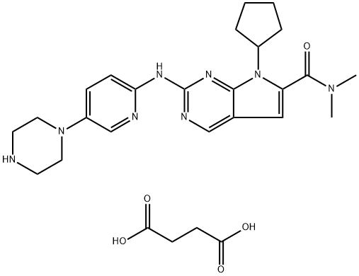 LEE011 琥珀酸盐,1374639-75-4,结构式