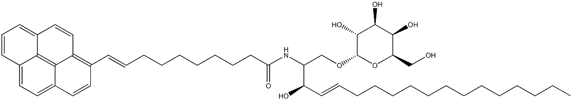1-O-galactopyranosyl-N-(10-(1-pyrene-9-enedecanoyl)sphingosine),137593-41-0,结构式