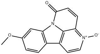 9-メトキシカンチン-6-オン-N-オキシド 化学構造式