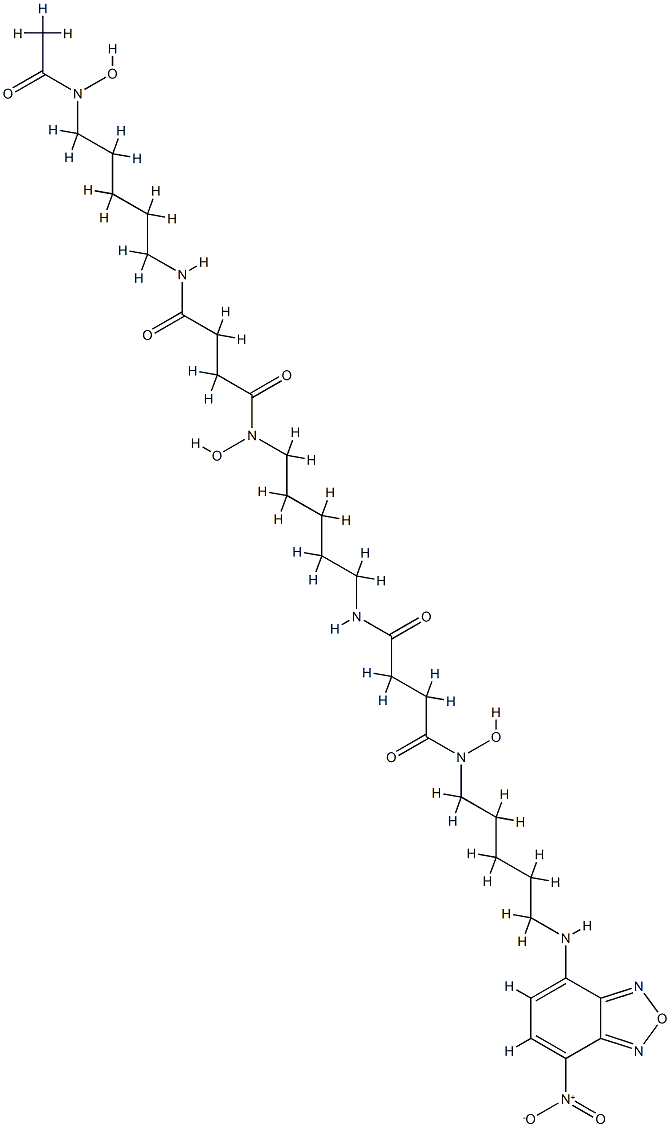 7-nitrobenz-2-oxa-1,3-diazole desferrioxamine B 结构式