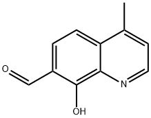 7-Quinolinecarboxaldehyde,8-hydroxy-4-methyl-(8CI) Structure