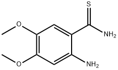 2-氨基-4,5-二甲氧基硫代苯甲酰胺 结构式