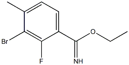 ethyl 3-bromo-2-fluoro-4-methylbenzimidate Struktur