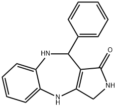 10-phenyl-3,4,9,10-tetrahydropyrrolo[3,4-b][1,5]benzodiazepin-1(2H)-one,137987-36-1,结构式