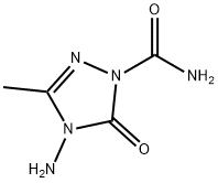 1H-1,2,4-Triazole-1-carboxamide,4-amino-4,5-dihydro-3-methyl-5-oxo-(9CI) Structure