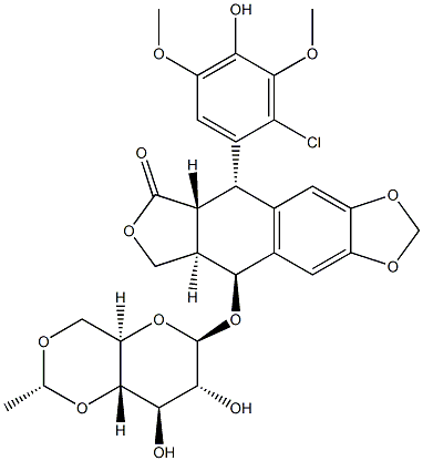 2'-chloroetoposide Structure