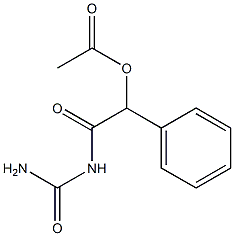 Acetic acid α-allophanoylbenzyl ester 结构式