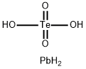 lead(2+) tellurium tetraoxide Struktur