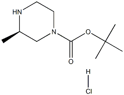 (R)-3-甲基哌嗪-1-羧酸叔丁酯盐酸盐,1384840-46-3,结构式