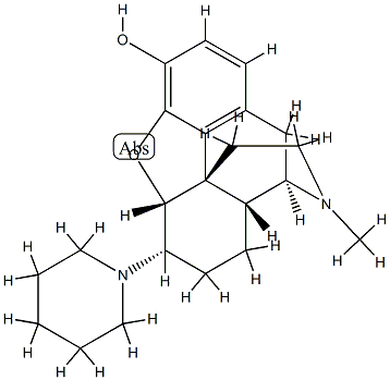 4,5α-에폭시-17-메틸-6α-피페리디노모르피난-3-올