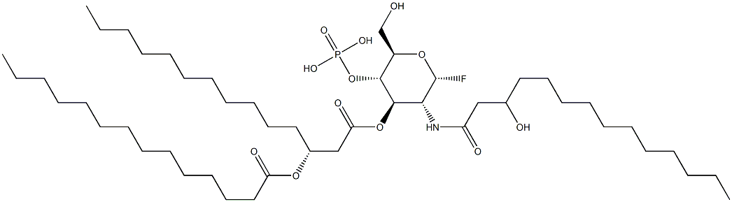 138527-40-9 2-deoxy-2-((3R)-3-hydroxytetradecanamido)-3-O-((3-tetradecanoyloxy)tetradecanoyl)glucopyranosyl fluoride 4-(dihydrogen phosphate)