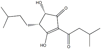 (4S)-3,4β-Dihydroxy-5β-(3-methylbutyl)-2-(3-methyl-1-oxobutyl)-2-cyclopenten-1-one,13855-87-3,结构式
