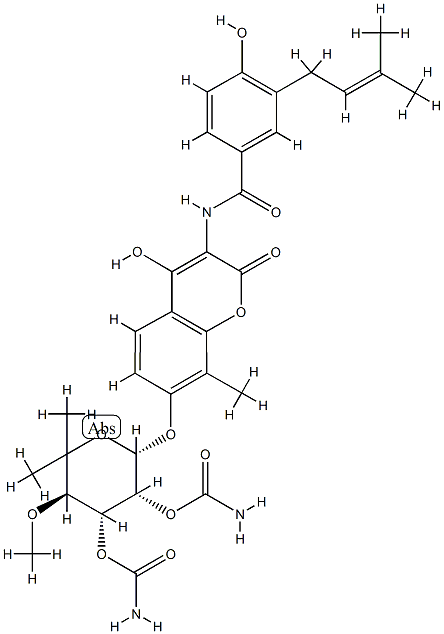 2''-O-carbamylnovobiocin,138686-58-5,结构式
