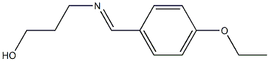 1-Propanol,3-[[(4-ethoxyphenyl)methylene]amino]-(9CI) 化学構造式