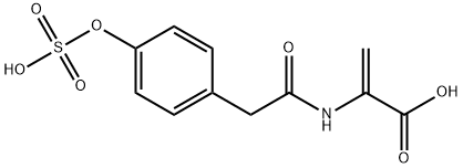 4-sulfoxyphenylacetyl dehydroalanine,138748-39-7,结构式