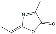 5(2H)-Oxazolone,2-ethylidene-4-methyl-(9CI) Structure