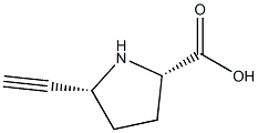 D-Proline, 5-ethynyl-, (5S)-rel- (9CI),138957-97-8,结构式