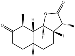 (3R)-3aβ,5,5a,6,7,9,9aβ,9bα-Octahydro-3α,5aα,9β-trimethylnaphtho[1,2-b]furan-2,8(3H,4H)-dione,13902-55-1,结构式