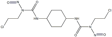 1,1'-(1α,4β-Cyclohexylene)bis[3-(2-chloroethyl)-3-nitrosourea] Structure