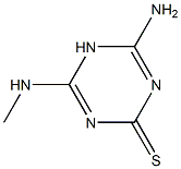 1,3,5-Triazine-2(1H)-thione,4-amino-6-(methylamino)-(9CI) Structure