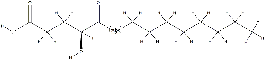 (2S)-OCTYL-伪-HYDROXYGLUTARATE 结构式