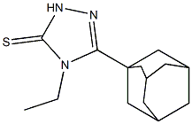 2,4-Dihydro-4-ethyl-5-tricyclo(3.3.1.1(sup 3,7))dec-1-yl-3H-1,2,4-tria zole-3-thione Structure