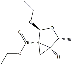 3-Oxabicyclo[3.1.0]hexane-1-carboxylicacid,2-ethoxy-4-methyl-,ethylester,(1alpha,2bta,4alpha,5alpha)-(9CI) Struktur