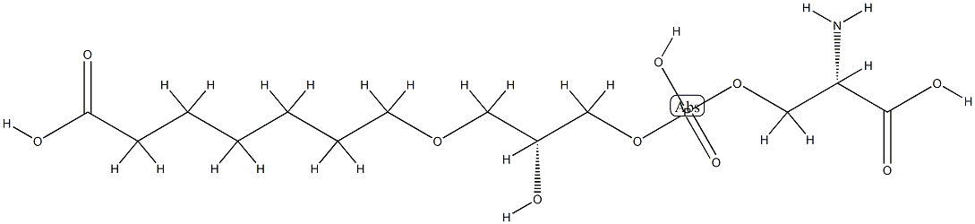 1-O-(6-carboxylhexyl)glycero-3-phosphoserine Struktur