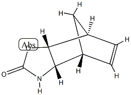 4,7-Methanobenzoxazol-2(3H)-one,3a,4,7,7a-tetrahydro-,[3aS-(3a-alpha-,4-alpha-,7-alpha-,7a-alpha-)]-(9CI) 化学構造式
