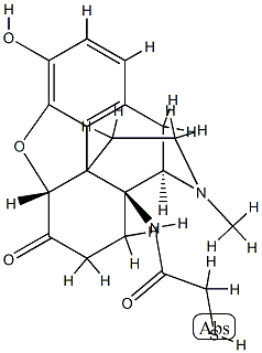 14-thioglycolamido-7,8-dihydromorphinone Structure