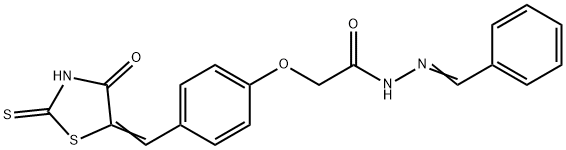 139298-28-5 N-(benzylideneamino)-2-[4-[(E)-(4-oxo-2-sulfanylidene-thiazolidin-5-yl idene)methyl]phenoxy]acetamide