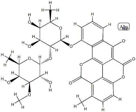chartreusin, sodium salt Structure