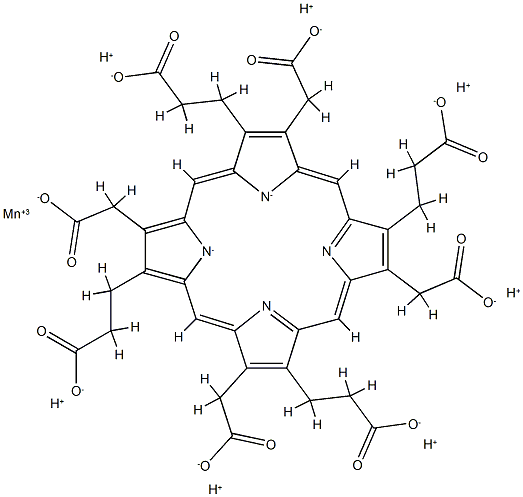 Mn(III) uroporphyrin I Struktur