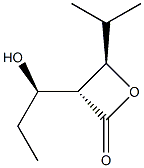 2-Oxetanone,3-(1-hydroxypropyl)-4-(1-methylethyl)-,[3alpha(R*),4bta]-(9CI) Structure