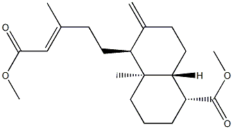 methyl 18-carboxylabda-8,13-diene-15-oate 结构式