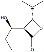 2-Oxetanone,3-(1-hydroxypropyl)-4-(1-methylethyl)-,[3alpha(S*),4bta]-(9CI) Structure