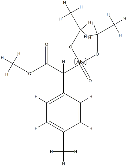 (Diethoxy-phosphoryl)-(4-methyl-phenyl)-acetic acid methyl ester 化学構造式