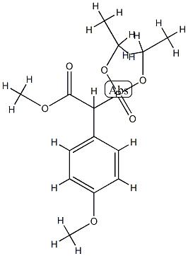(Diethoxy-phosphoryl)-(4-methoxy-phenyl)-acetic acid methyl ester Structure