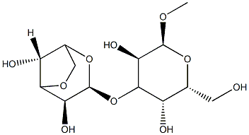 methyl 3-O-(3,6-anhydrogalactopyranosyl)galactopyranoside Struktur