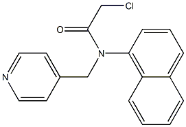 2-chloro-N-(naphthalen-1-yl)-N-((pyridin-4-yl)methyl)acetamide 结构式