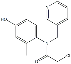 2-chloro-N-(4-hydroxy-2-methylphenyl)-N-((pyridin-3-yl)methyl)acetamide|