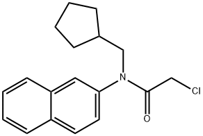 2-chloro-N-(cyclopentylmethyl)-N-(naphthalen-2-yl)acetamide Structure