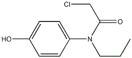 2-chloro-N-(4-hydroxyphenyl)-N-propylacetamide Struktur