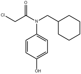 2-chloro-N-(cyclohexylmethyl)-N-(4-hydroxyphenyl)acetamide Structure