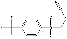 3-(4-(trifluoromethyl)phenylsulfonyl)propanenitrile 化学構造式