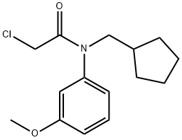 2-chloro-N-(cyclopentylmethyl)-N-(3-methoxyphenyl)acetamide Structure