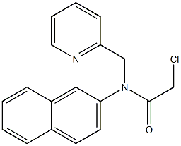 2-chloro-N-(naphthalen-2-yl)-N-((pyridin-2-yl)methyl)acetamide Structure