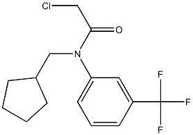 2-chloro-N-(cyclopentylmethyl)-N-(3(trifluoromethyl)phenyl)acetamide,1397189-61-5,结构式