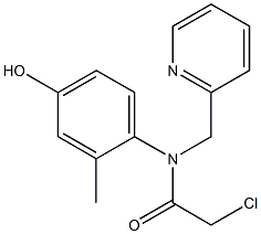 2-chloro-N-(4-hydroxy-2-methylphenyl)-N-((pyridin-2-yl)methyl)acetamide 结构式