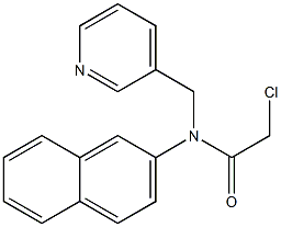 2-chloro-N-(naphthalen-2-yl)-N-((pyridin-3-yl)methyl)acetamide Structure